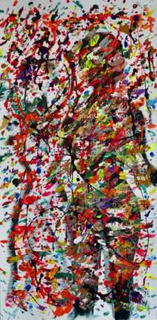 UnderColor, acrylic on canvas, 36"x18" UnderColor, acrylic on canvas, 36"x18"