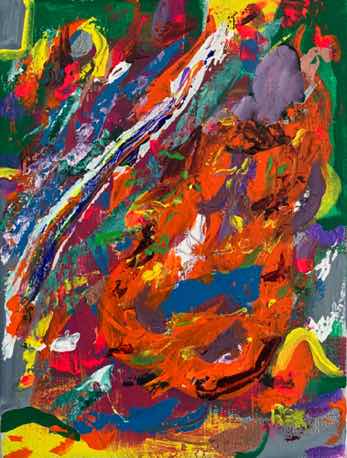 The Praying Monk, acrylic on canvas, 12"x9" The Praying Monk, acrylic on canvas, 12"x9"