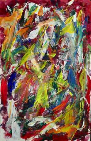 Beginning to Break Free, acrylic on paper, 18"x12" Beginning to Break Free, acrylic on paper, 18"x12"
