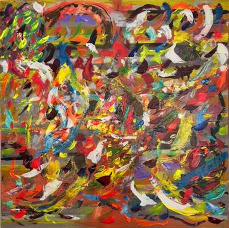 Primitive Mind, acrylic on canvas, 30"x30" Primitive Mind, acrylic on canvas, 30"x30"