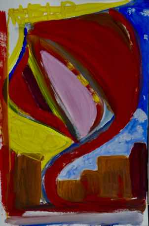 Hurricane, acrylic on paper, 18"x12" Hurricane, acrylic on paper, 18"x12"