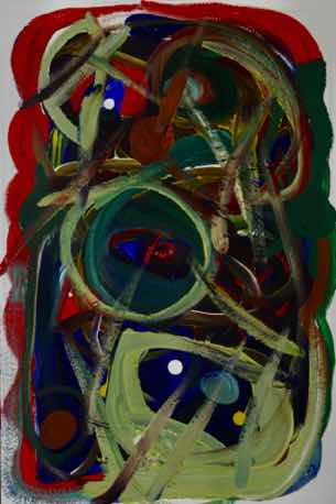 Birdsnest, acrylic on paper, 18"x12" Birdsnest, acrylic on paper, 18"x12"