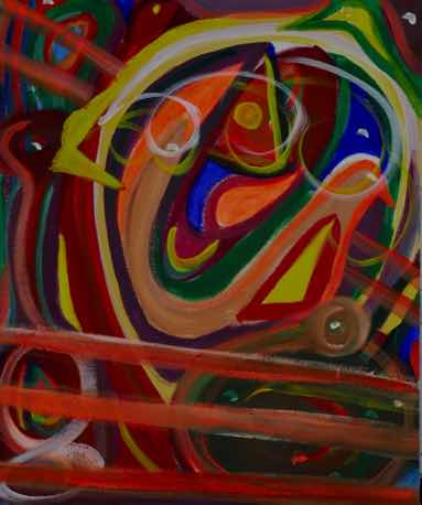 Cacophony versus Melody, acrylic on linen panel, 24"x20" Cacophony versus Melody, acrylic on linen panel, 24"x20"