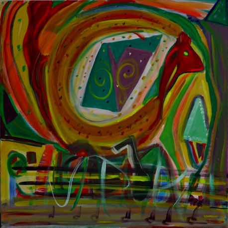 Mexico Morning, acrylic on canvas, 30"x30" Mexico Morning, acrylic on canvas, 30"x30"