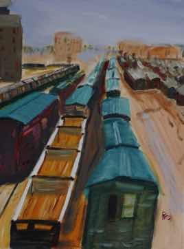 Hobo Heaven, acrylic on canvas, 24"x18" Hobo Heaven, acrylic on canvas, 24"x18"