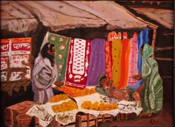 Bally Gunge Phari, Calcutta, oil on canvas, 12"x16" Bally Gunge Phari, Calcutta, oil on canvas, 12"x16"
