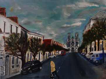 Notre Dame, acrylic on canvas, 30"x40" Notre Dame, acrylic on canvas, 30"x40"