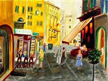 Après-midi à vieux Nice, oil on canvas, 18"x24" Après-midi à vieux Nice, oil on canvas, 18"x24"