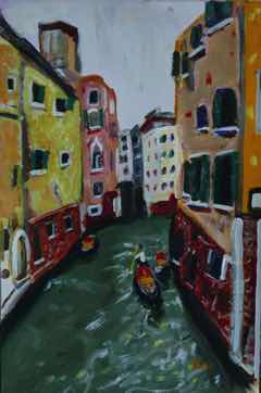 Venice on Paper, acrylic on paper, 18"x12" Venice on Paper, acrylic on paper, 18"x12"