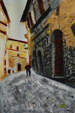 Orvieto, acrylic on paper, 18"x12" Orvieto, acrylic on paper, 18"x12"