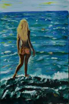 California, 1972, acrylic on canvas, 16"x20" California, 1972, acrylic on canvas, 16"x20"