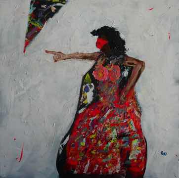 There is No Negative Space, acrylic on canvas, 30"x30" There is No Negative Space, acrylic on canvas, 30"x30"