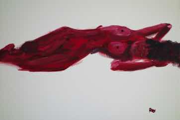 RED, acrylic on canvas, 18"x24" RED, acrylic on canvas, 18"x24"