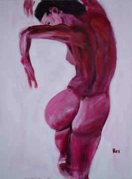 Red Number 2, acrylic on canvas, 24"x18" Red Number 2, acrylic on canvas, 24"x18"