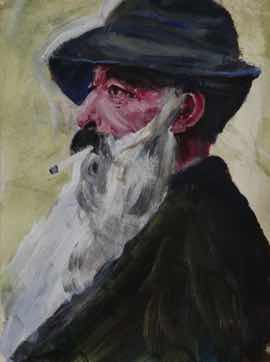 A Painter, acrylic on paper, 11"x15" A Painter, acrylic on paper, 11"x15"