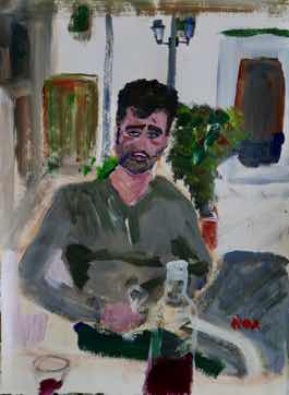 El in Amalfi, acrylic on paper, 15"x11" El in Amalfi, acrylic on paper, 15"x11"