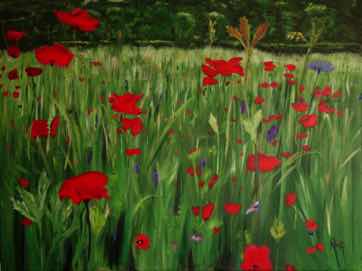 Poppy Hallelujah, acrylic on canvas, 30"x40" Poppy Hallelujah, acrylic on canvas, 30"x40"