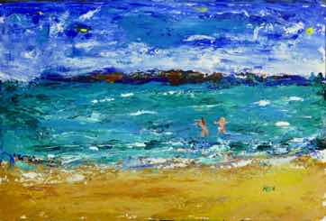 Santa Barbara Memories, acrylic on paper, 12"x18" Santa Barbara Memories, acrylic on paper, 12"x18"