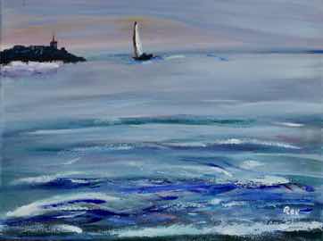 Horizon Time, acrylic on canvas, 18"x24" Horizon Time, acrylic on canvas, 18"x24"