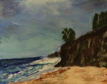 Malibu, acrylic on canvas, 8"x10" Malibu, acrylic on canvas, 8"x10"