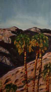 Three Palms, acrylic on canvas, 36"x18" Three Palms, acrylic on canvas, 36"x18"