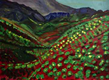 Himalayan Foothills India, acrylic on canvas, 30"x40" Himalayan Foothills India, acrylic on canvas, 30"x40"