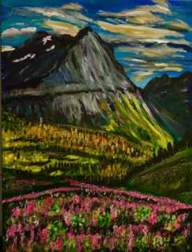 Montañas, acrylic on canvas, 18"x24" Montañas, acrylic on canvas, 18"x24"