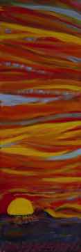 Sun Stripes, acrylic on canvas, 30"x10" Sun Stripes, acrylic on canvas, 30"x10"