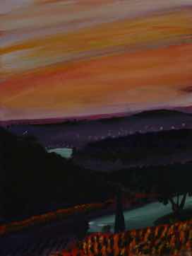 Twilight Forest, acrylic on canvas, 24"x18"