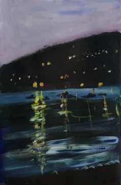 La Baie d'Agay, acrylic on paper,18"x12" La Baie d'Agay, acrylic on paper,18"x12"