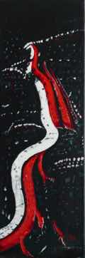 LA is a Great Big Freeway, acrylic on canvas, 30"x10" LA is a Great Big Freeway, acrylic on canvas, 30"x10"