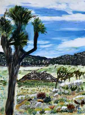 Joshua Tree in January, acrylic on canvas, 40"x30" Joshua Tree in January, acrylic on canvas, 40"x30"