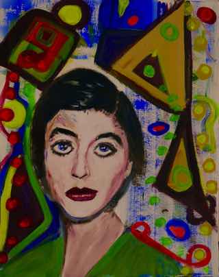 Wondering, acrylic on watercolor paper, framed, 22"x18" Wondering, acrylic on watercolor paper, framed, 22"x18"