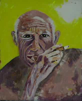 Pablo at the Beach, acrylic on canvas, 16"x22" Pablo at the Beach, acrylic on canvas, 16"x22"
