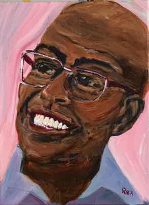 Dennis, acrylic on canvas, 14"x11" Dennis, acrylic on canvas, 14"x11"