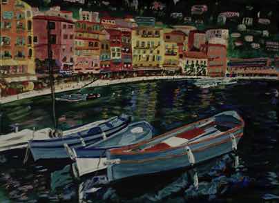 La Cote d'Azur, acrylic on canvas, 18"x24" La Cote d'Azur, acrylic on canvas, 18"x24"