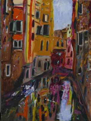 Venice in the Rough, acrylic on canvas, 24"x18" Venice in the Rough, acrylic on canvas, 24"x18"