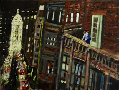 Lonely at the Top, acrylic on canvas, 18"x24" Lonely at the Top, acrylic on canvas, 18"x24"