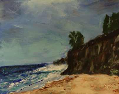 Malibu, acrylic on canvas, 8"x10" Malibu, acrylic on canvas, 8"x10"