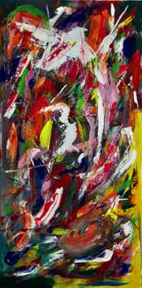 Dreamcatcher, acrylic on canvas, 36"x18" Dreamcatcher, acrylic on canvas, 36"x18"
