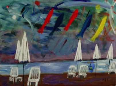 Flying Fish, acrylic on canvas, 18"x24" Flying Fish, acrylic on canvas, 18"x24"