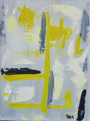 Deconstructing Calm, acrylic on canvas, 12"x9" Deconstructing Calm, acrylic on canvas, 12"x9"