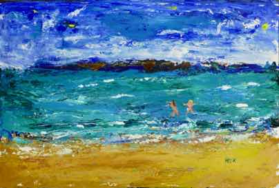 Santa Barbara Memories, acrylic on paper, 12"x18" Santa Barbara Memories, acrylic on paper, 12"x18"